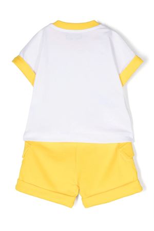 white cotton set MOSCHINO KIDS | MUG018LCA7550162